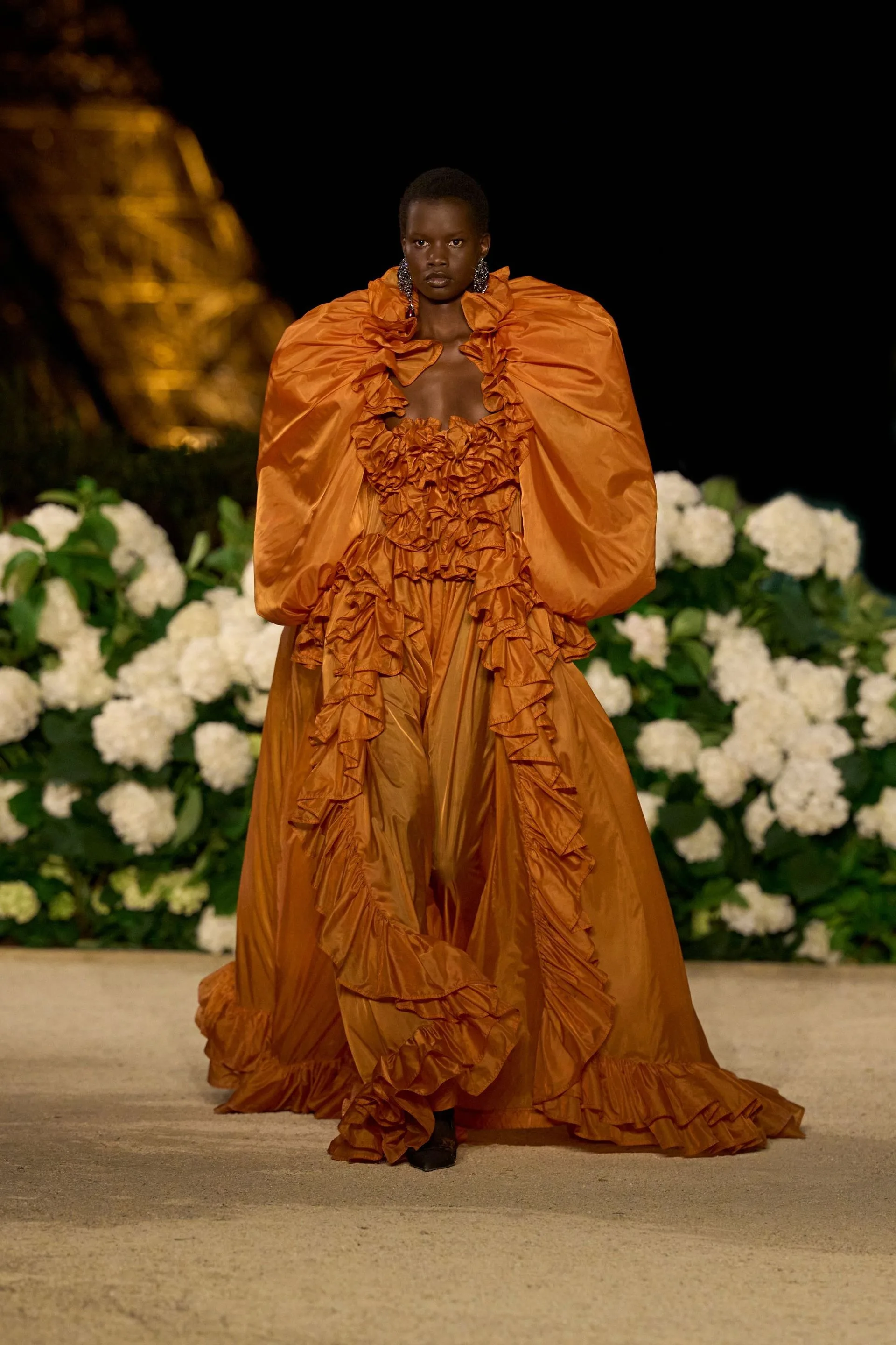 Image may contain Adult Person Wedding Performer Solo Performance Standing Clothing and Dress