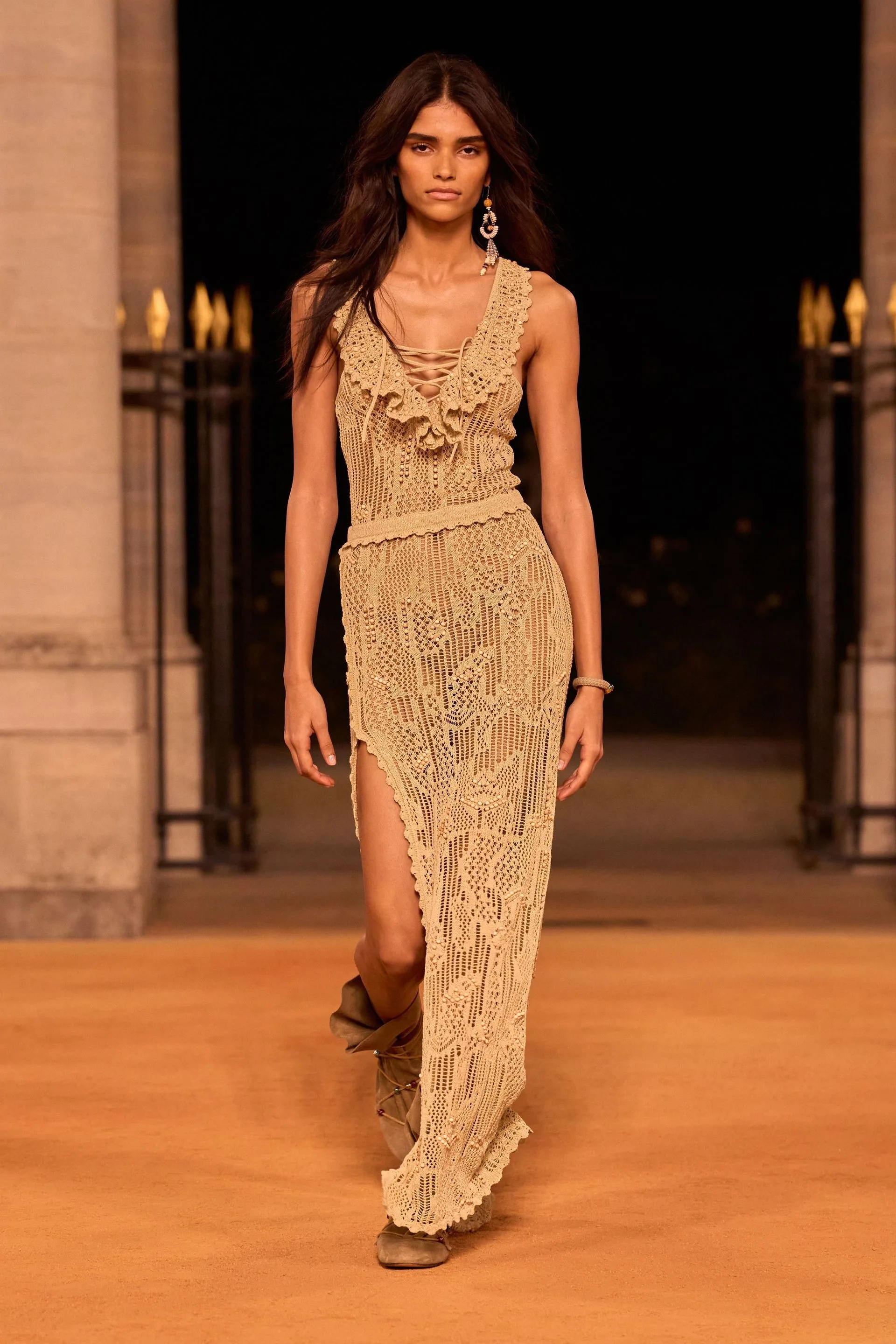 Image may contain Clothing Dress Adult Person Fashion Formal Wear and Evening Dress