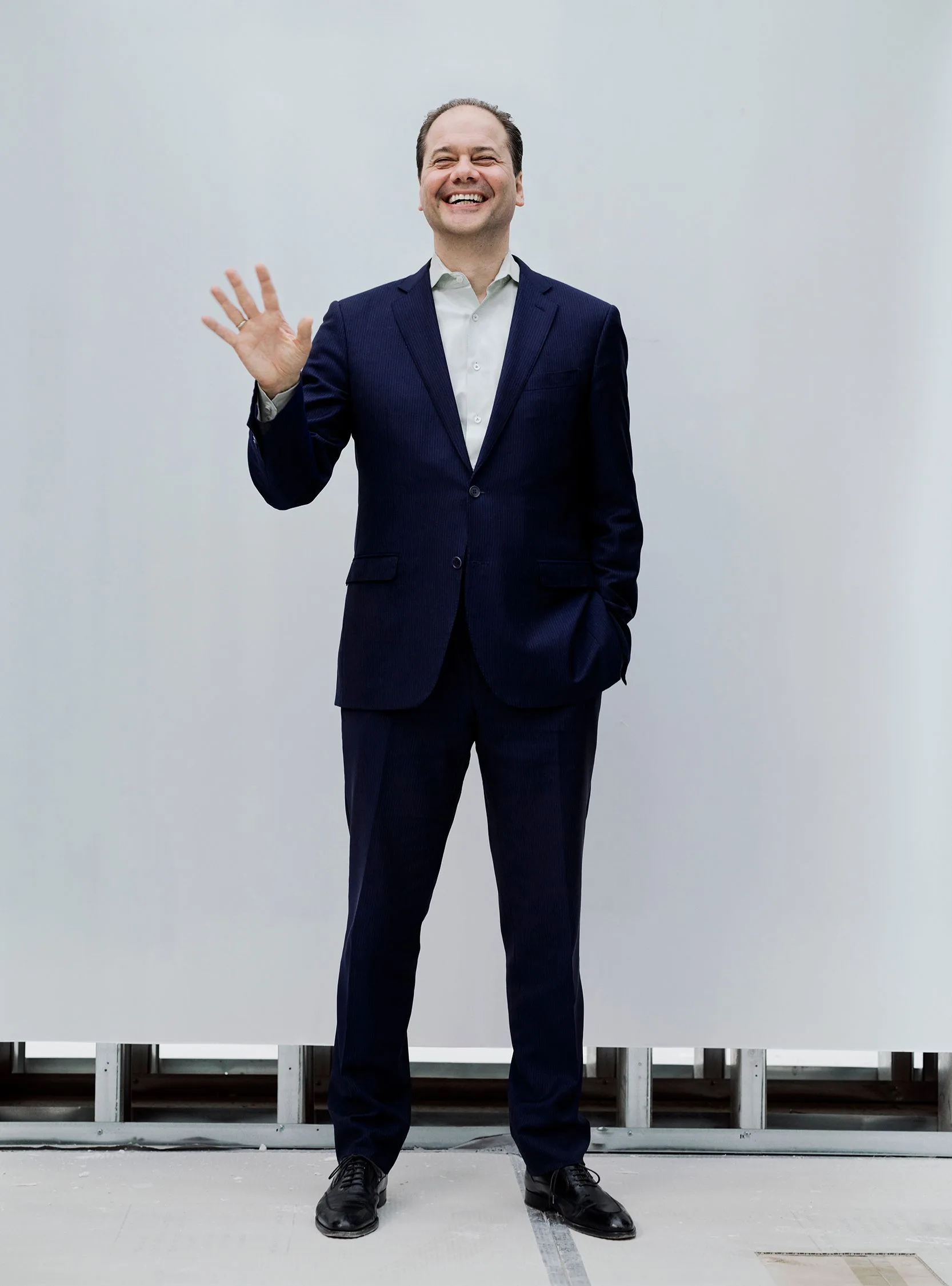 Image may contain Max Hollein Clothing Formal Wear Suit Person Standing Blazer Coat Jacket Adult Head and Face