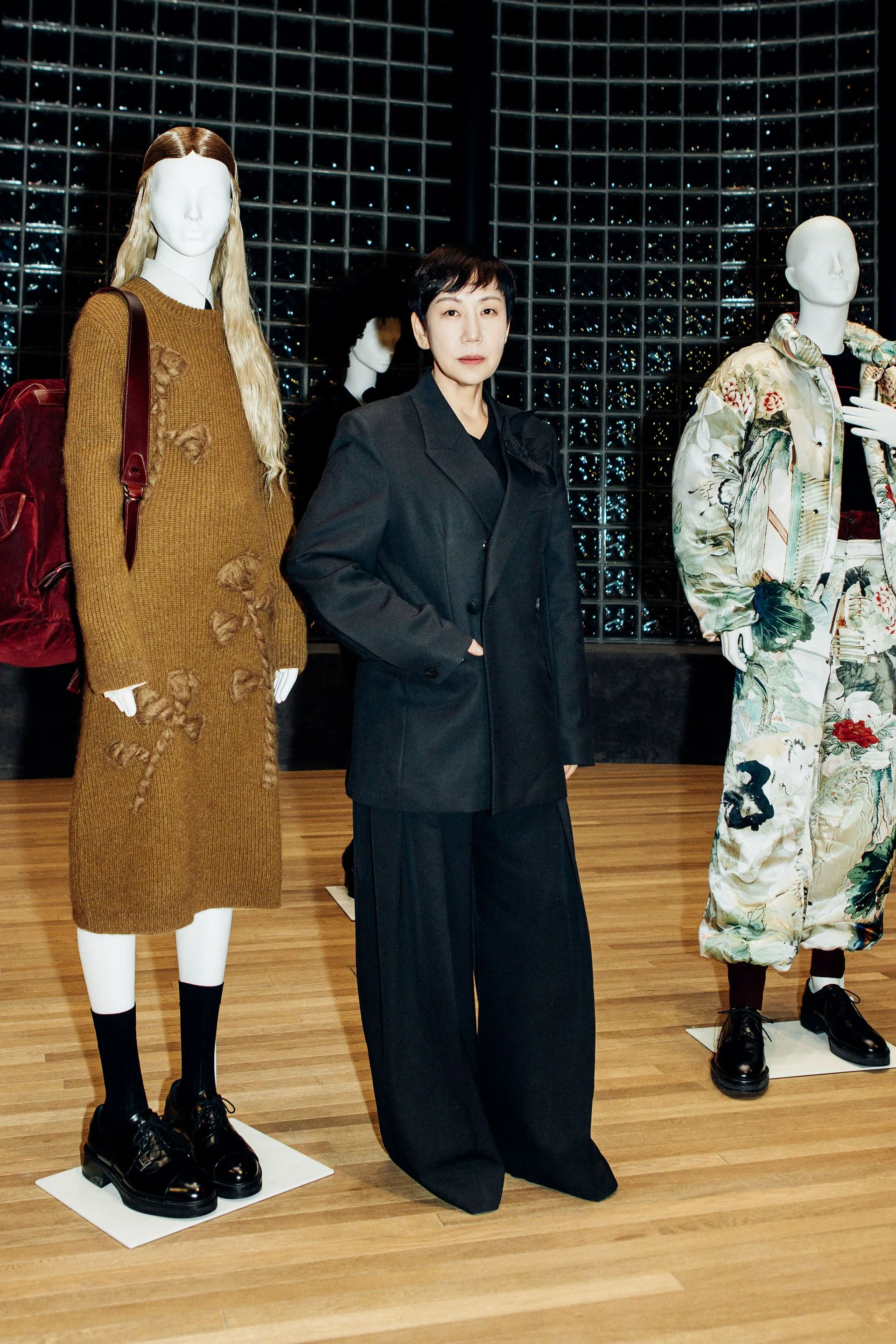 Image may contain: Shigeru Muroi, Clothing, Coat, Adult, Person, and Mannequin